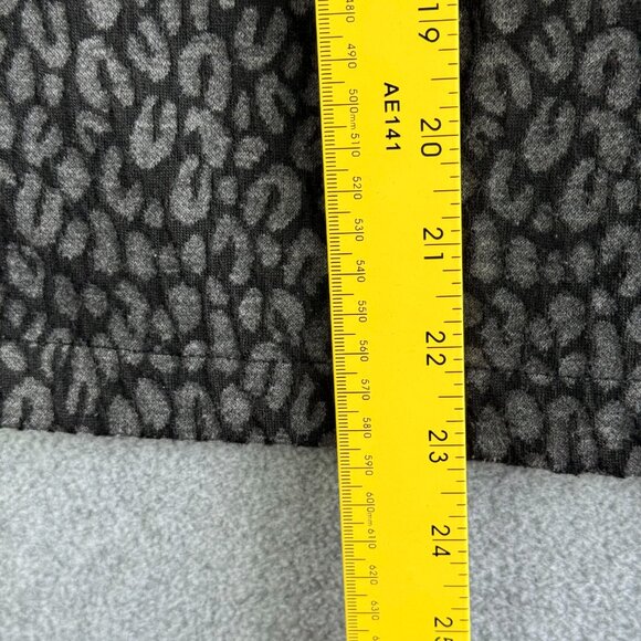 Notations Grey Abstract Animal-Print Button Jacket — Size S - Picture 7 of 10